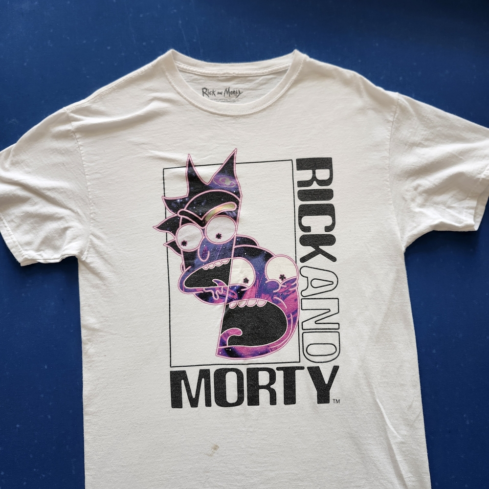 Cartoon Network White Rick and Morty Tee